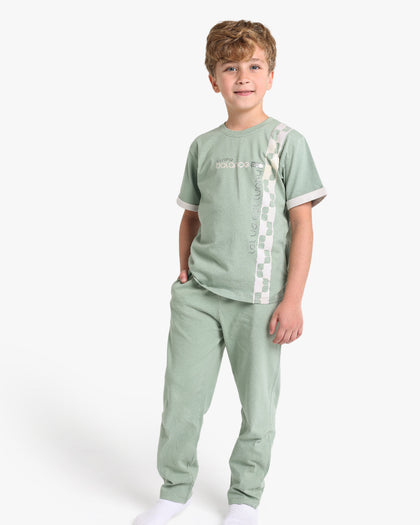 Boys Printed T-Shirt With Jogger Pants Set