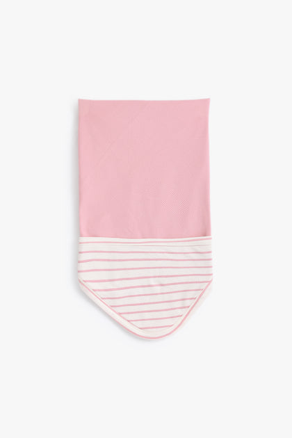 Junior Little Petal Hooded Blanket - Pink Stripe