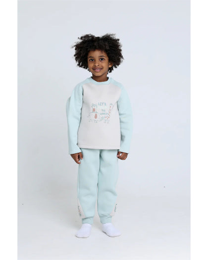 Round Pajamas Set - Pistachio