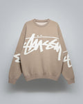 Oversized  Crew  Neck  Graphic  Knit Sweater