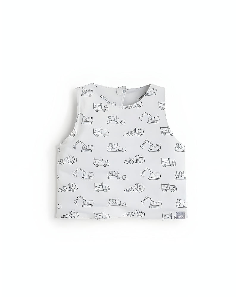 Junior Construction Print Baby Bib