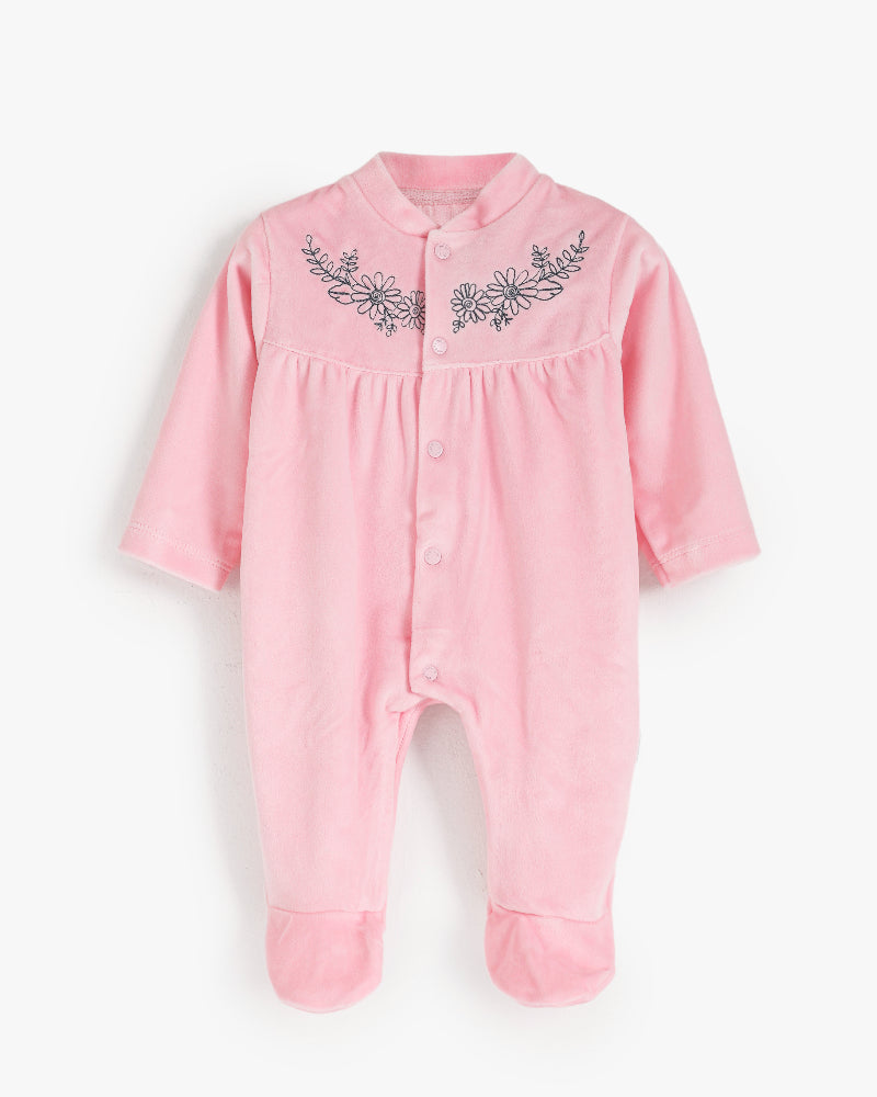 Pink Baby Girl Gift Set – 5-Piece Soft Cotton Layette Box ("Flower Girl" Embroidery)