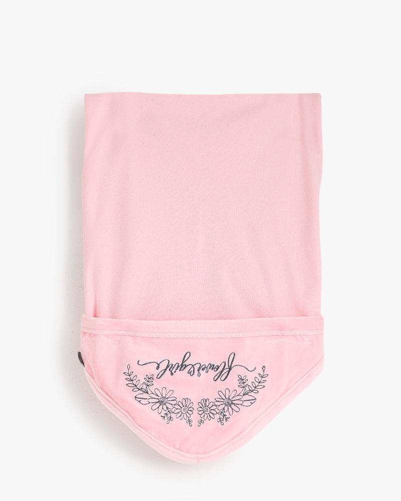 Pink Baby Girl Gift Set – 5-Piece Soft Cotton Layette Box ("Flower Girl" Embroidery)