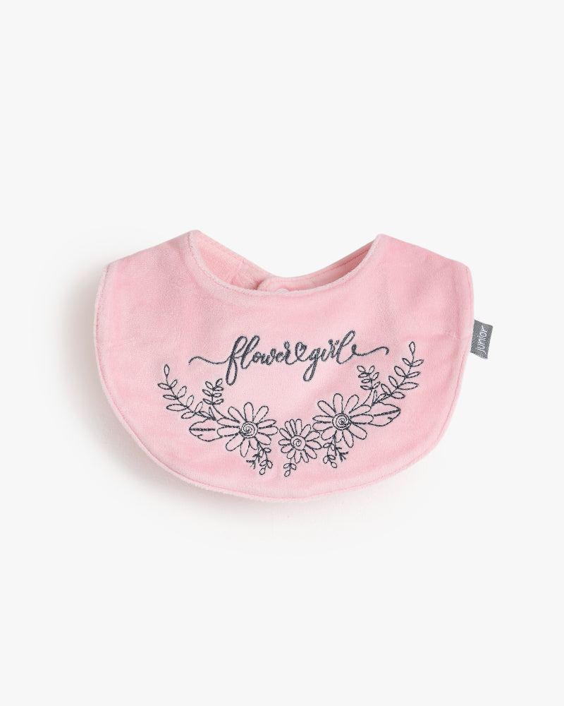 Pink Baby Girl Gift Set – 5-Piece Soft Cotton Layette Box ("Flower Girl" Embroidery)