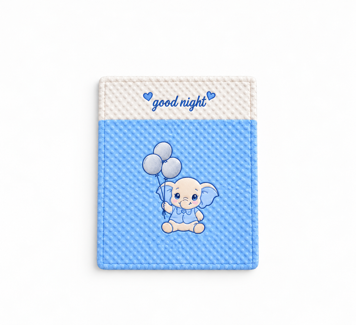 Smurfs Good Night Applique Baby Blanket - Blue