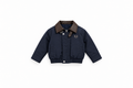 Boys' Contrast Collar Bomber Jacket - Navy