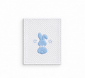 Smurfs Bunny and Stars Embossed Baby Blanket - White / Blue