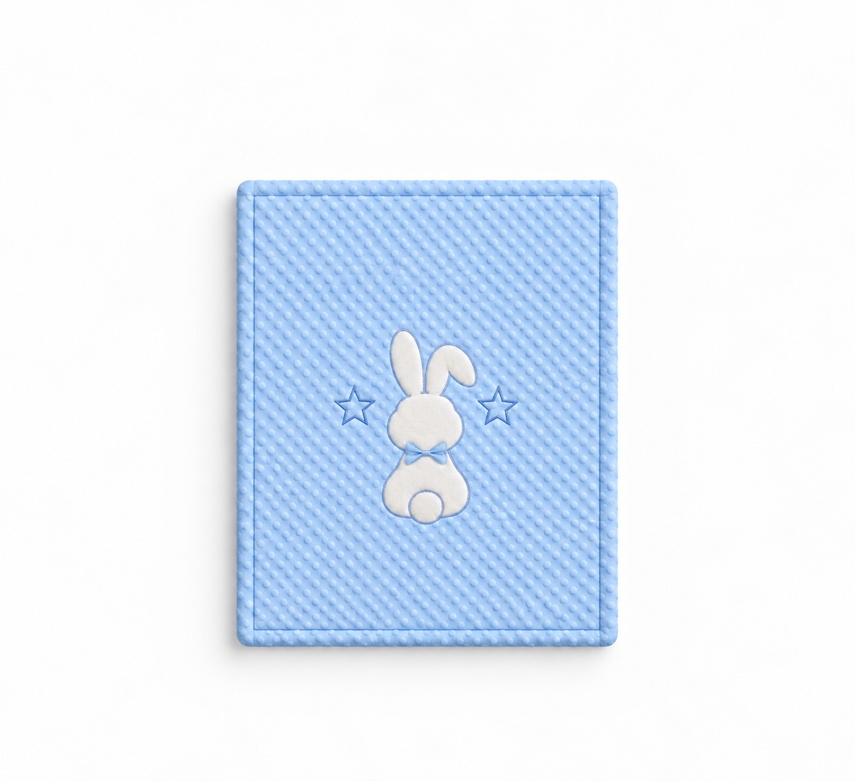 Smurfs Bunny and Stars Embossed Baby Blanket - Blue