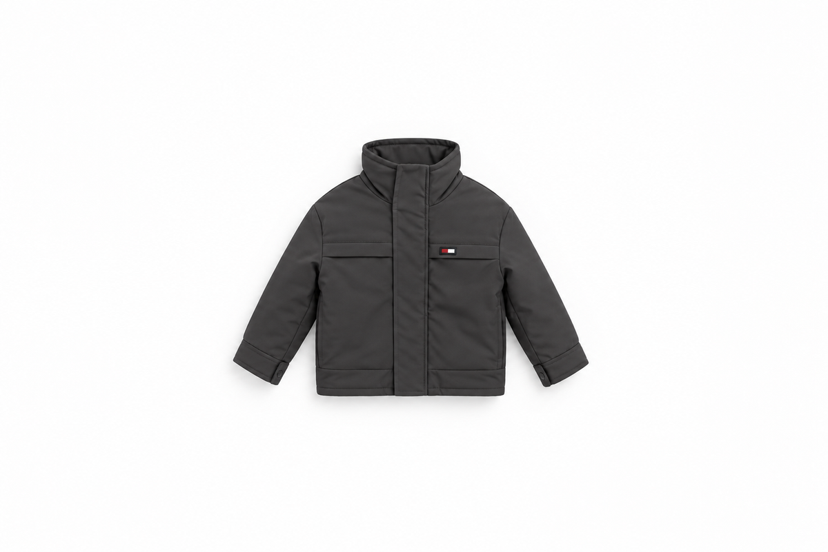 Boys' Padded Jacket - Charcoal