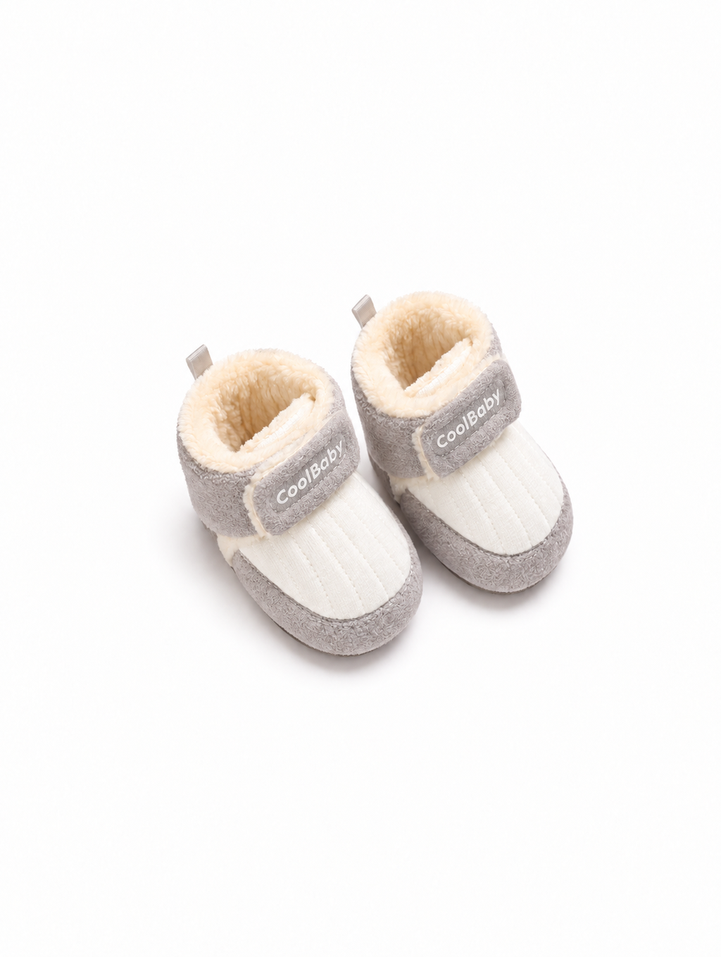 Newborn Booties - Knit - Gray