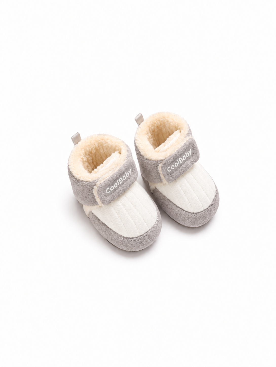 Newborn Booties - Knit - Gray