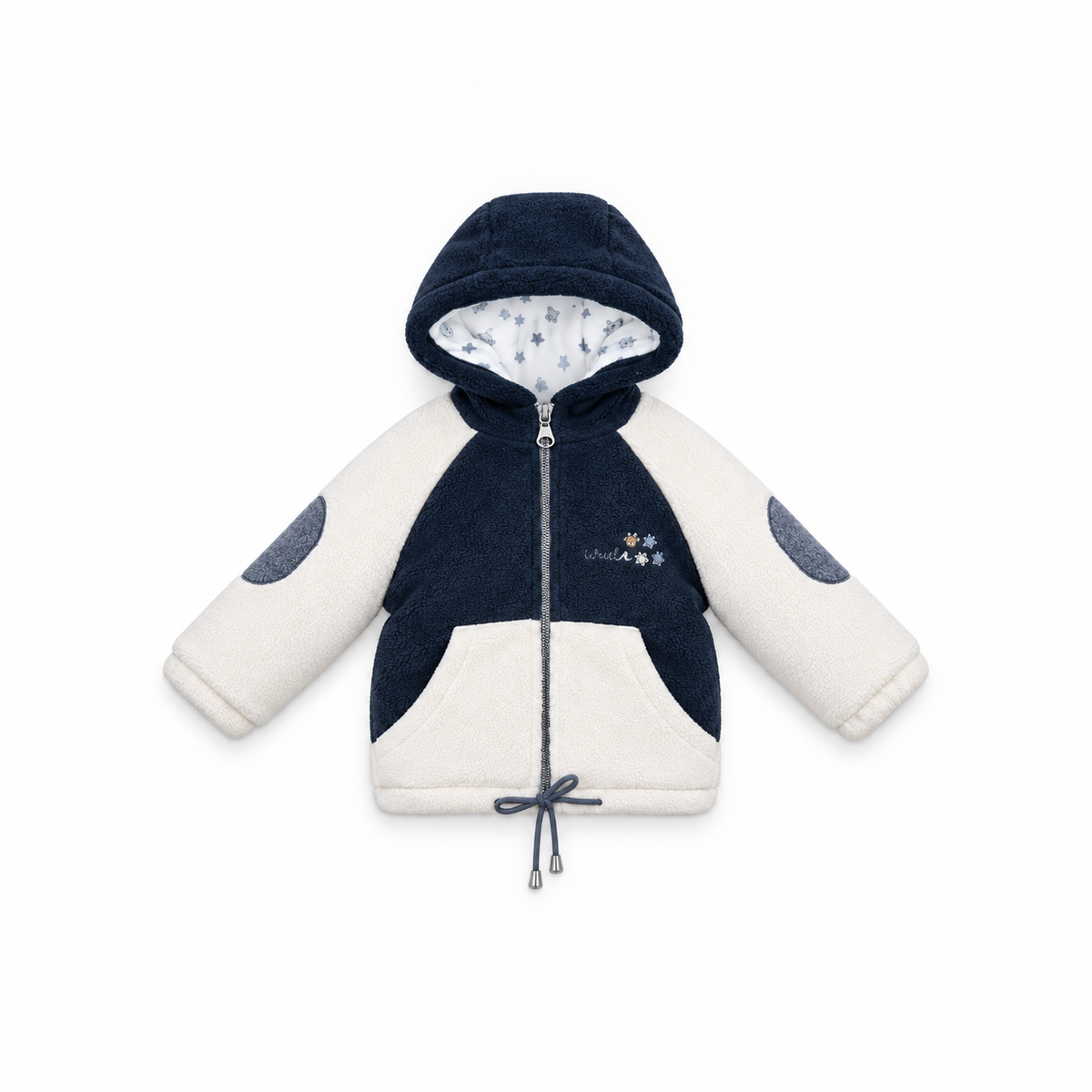 Baby Colour-Block Sherpa Hooded Jacket