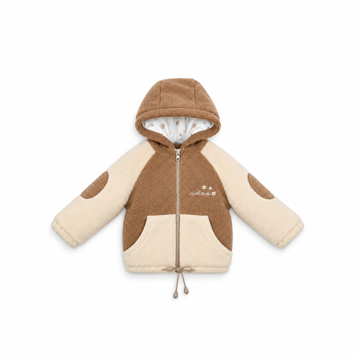 Baby Colour-Block Sherpa Hooded Jacket