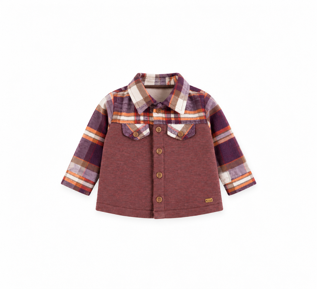Baby Check Sleeve Overshirt