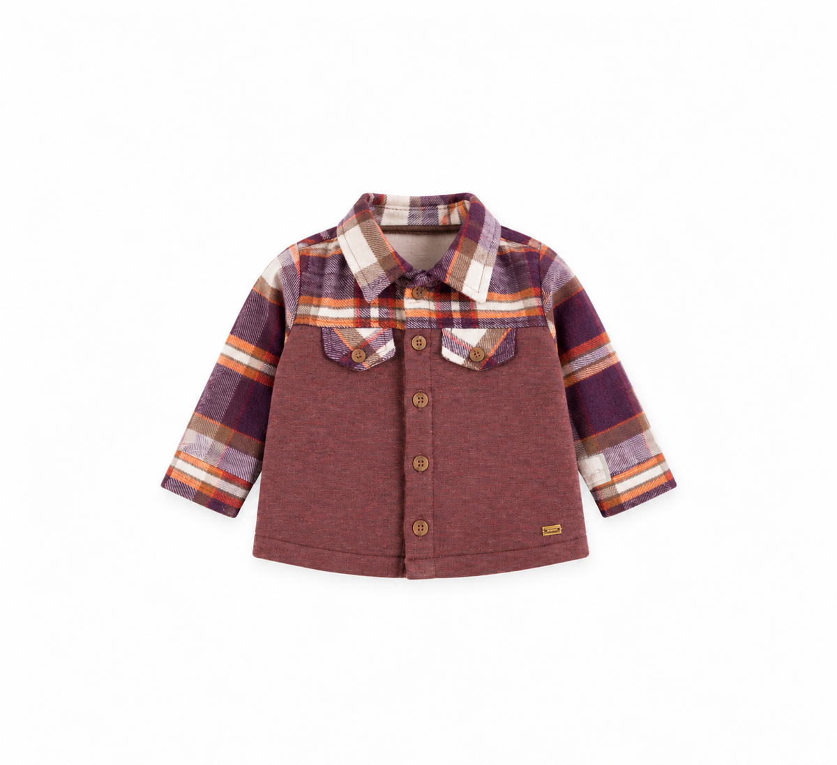 Baby Check Sleeve Overshirt