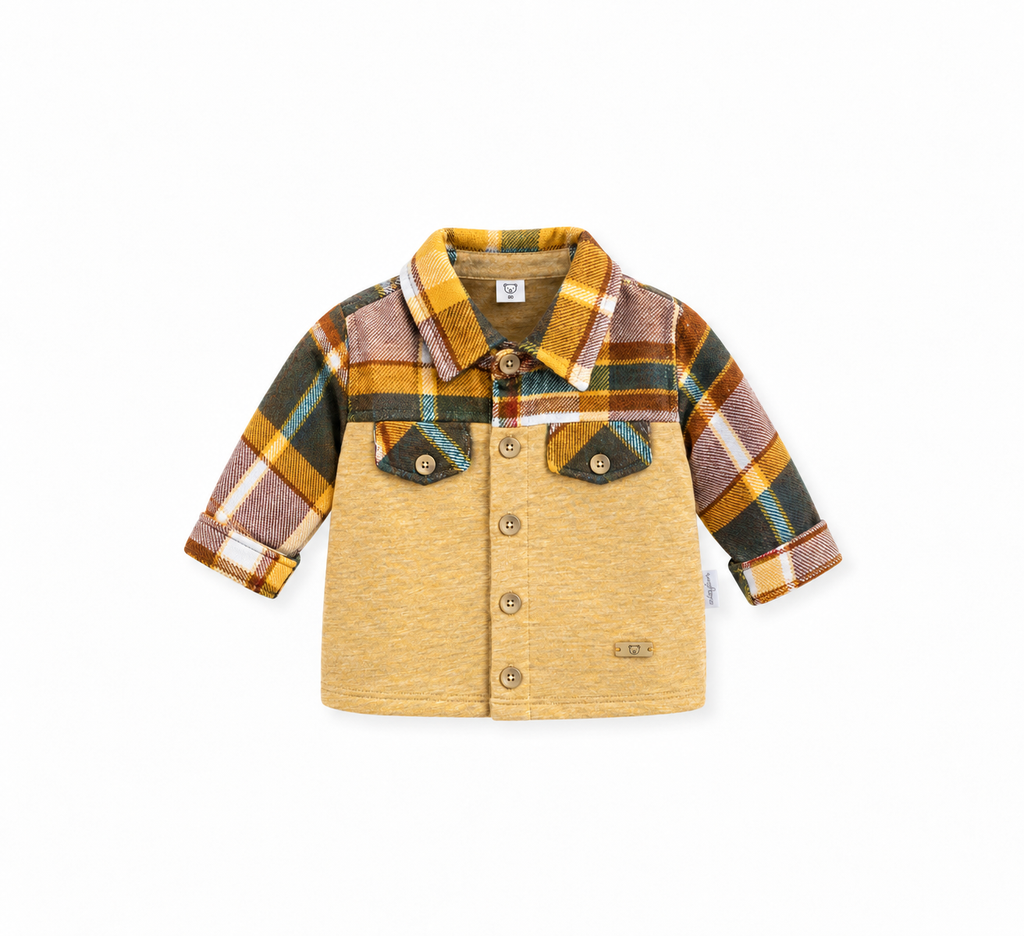 Baby Check Sleeve Overshirt