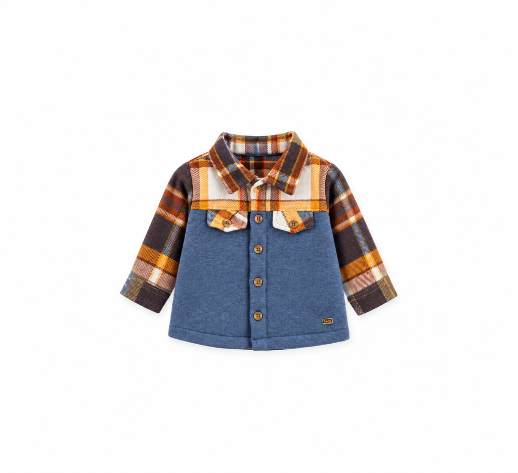 Baby Check Sleeve Overshirt