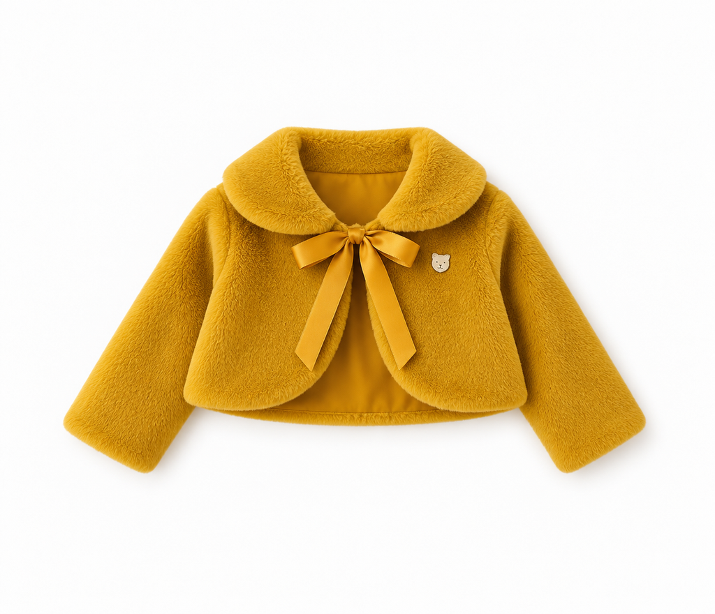 Baby Girls' Faux Fur Bolero