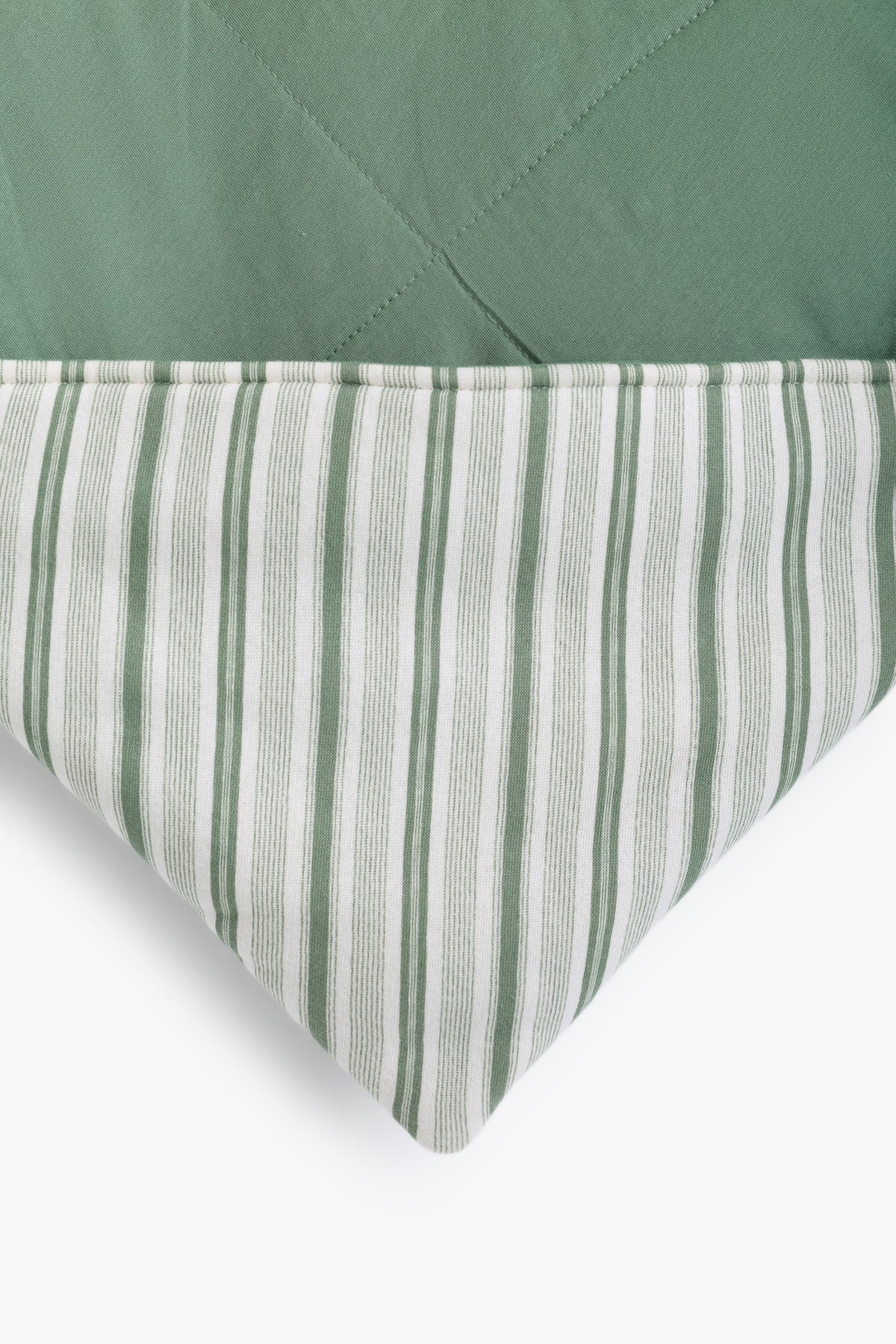 Junior Baby Blanket - Sage Stripe