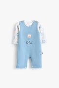 Junior Baby Dungaree Set of 2 - Roar Blue
