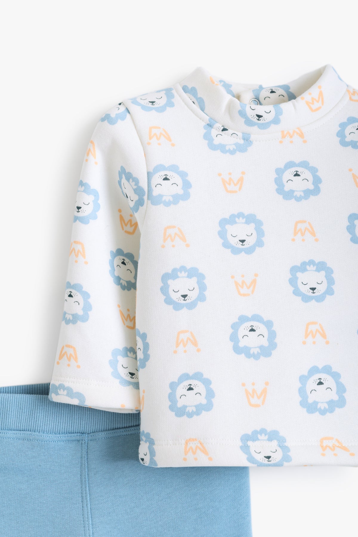 Junior Baby Pyjama Set of 2 - Little Lion Blue
