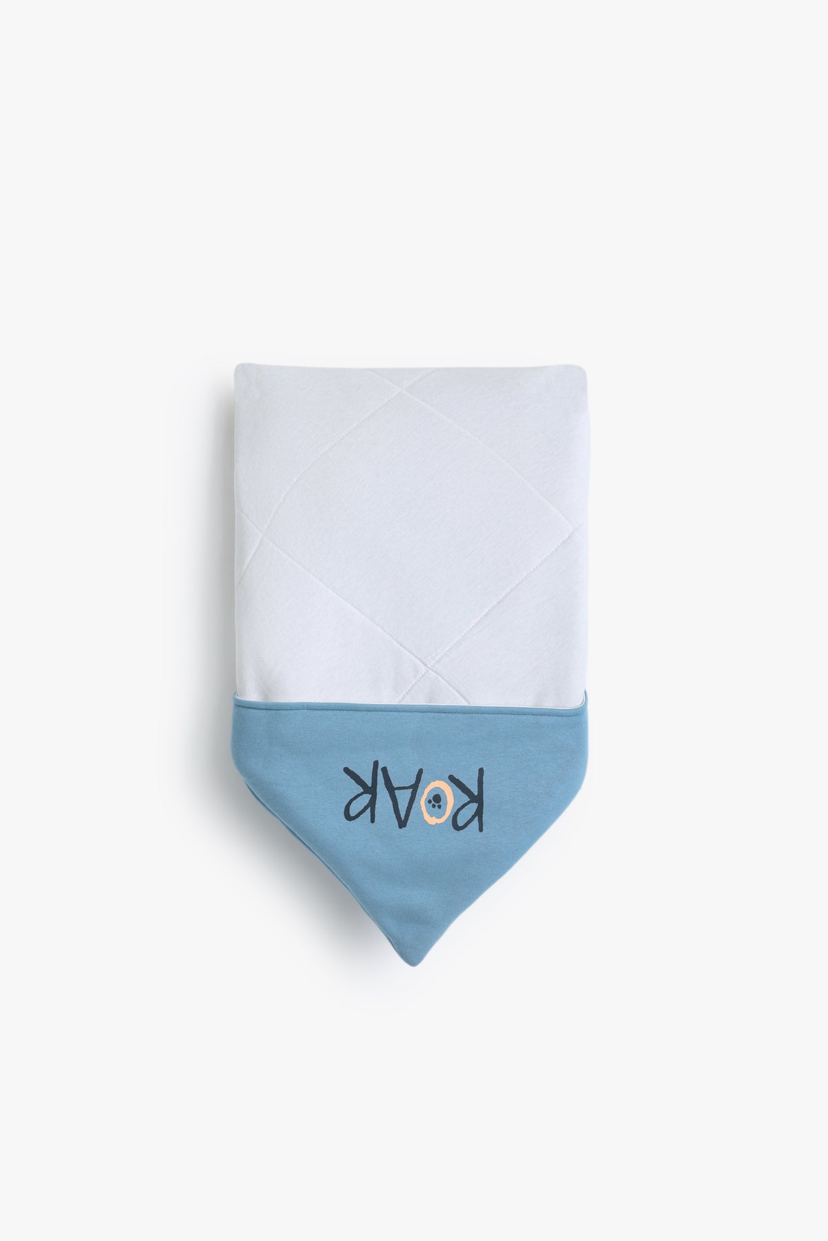 Junior Baby Blanket - Roar White & Blue