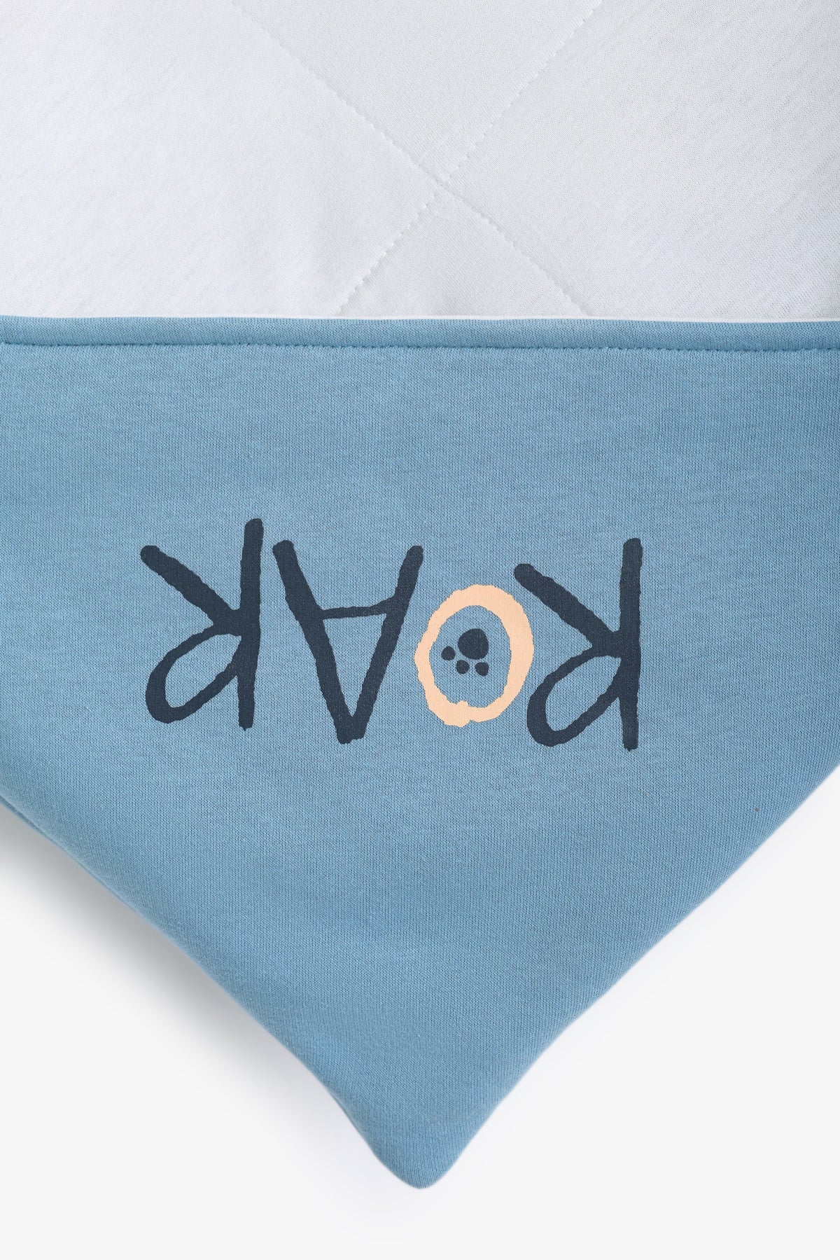 Junior Baby Blanket - Roar White & Blue