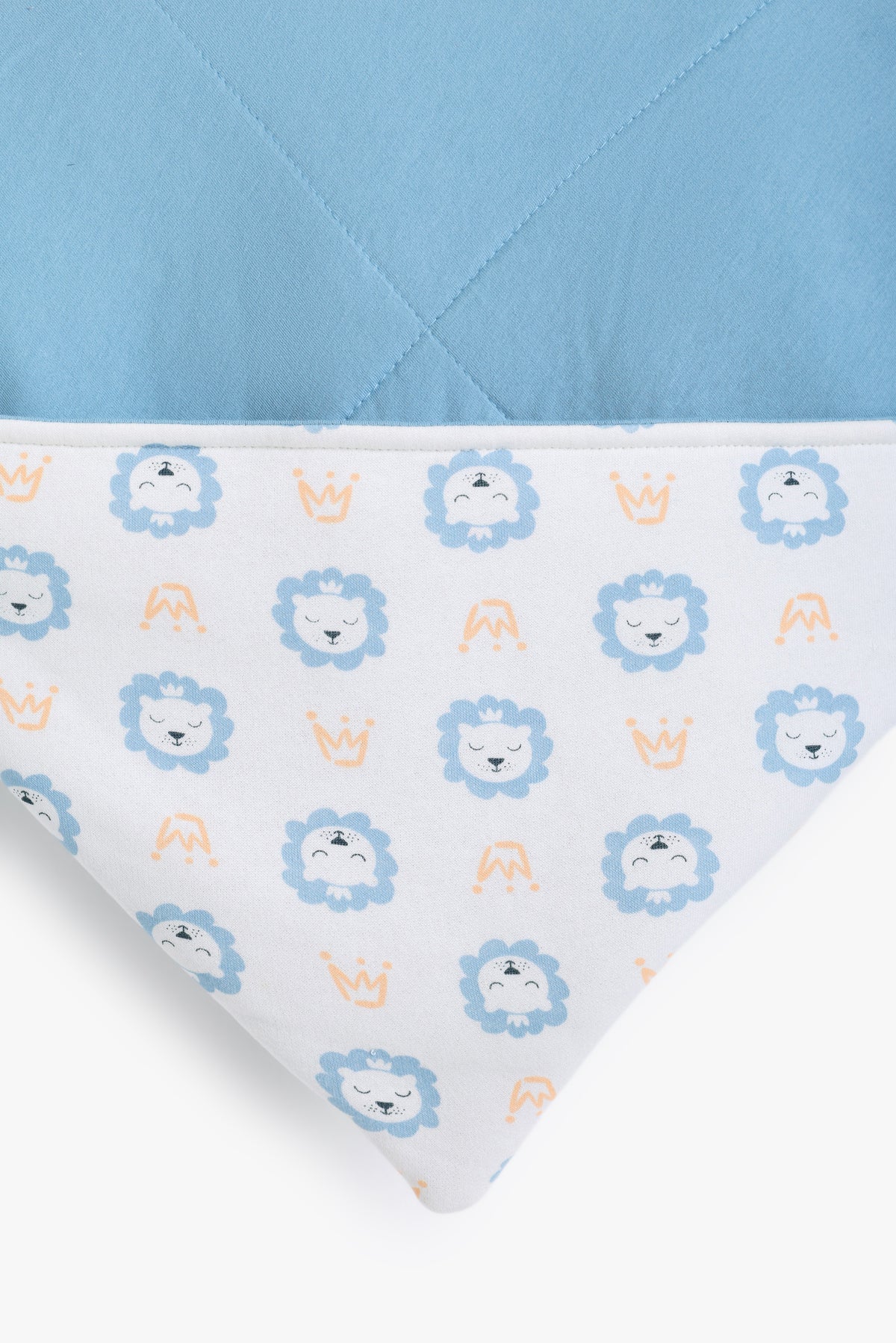 Junior Baby Blanket - Little Lion Blue