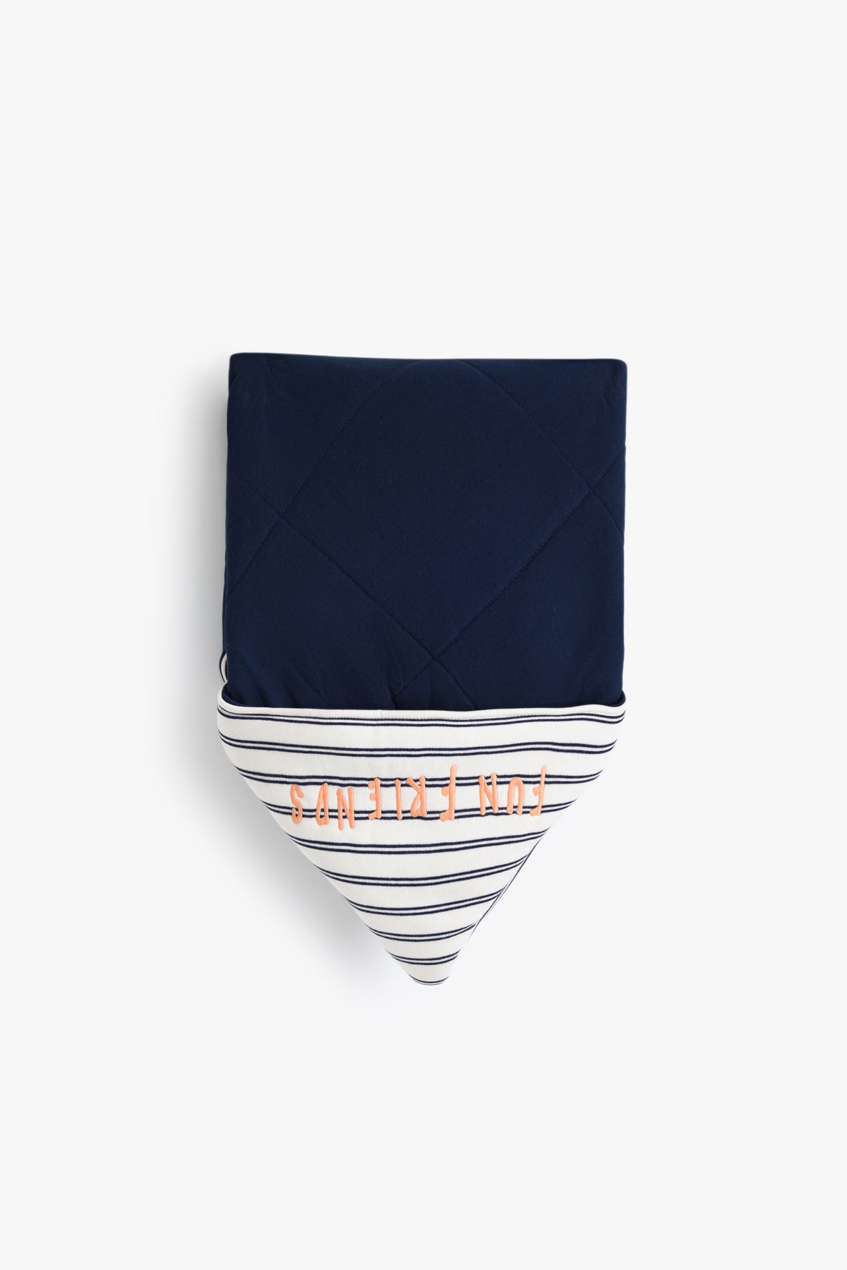 Junior Baby Hooded Blanket - Friends Stripe