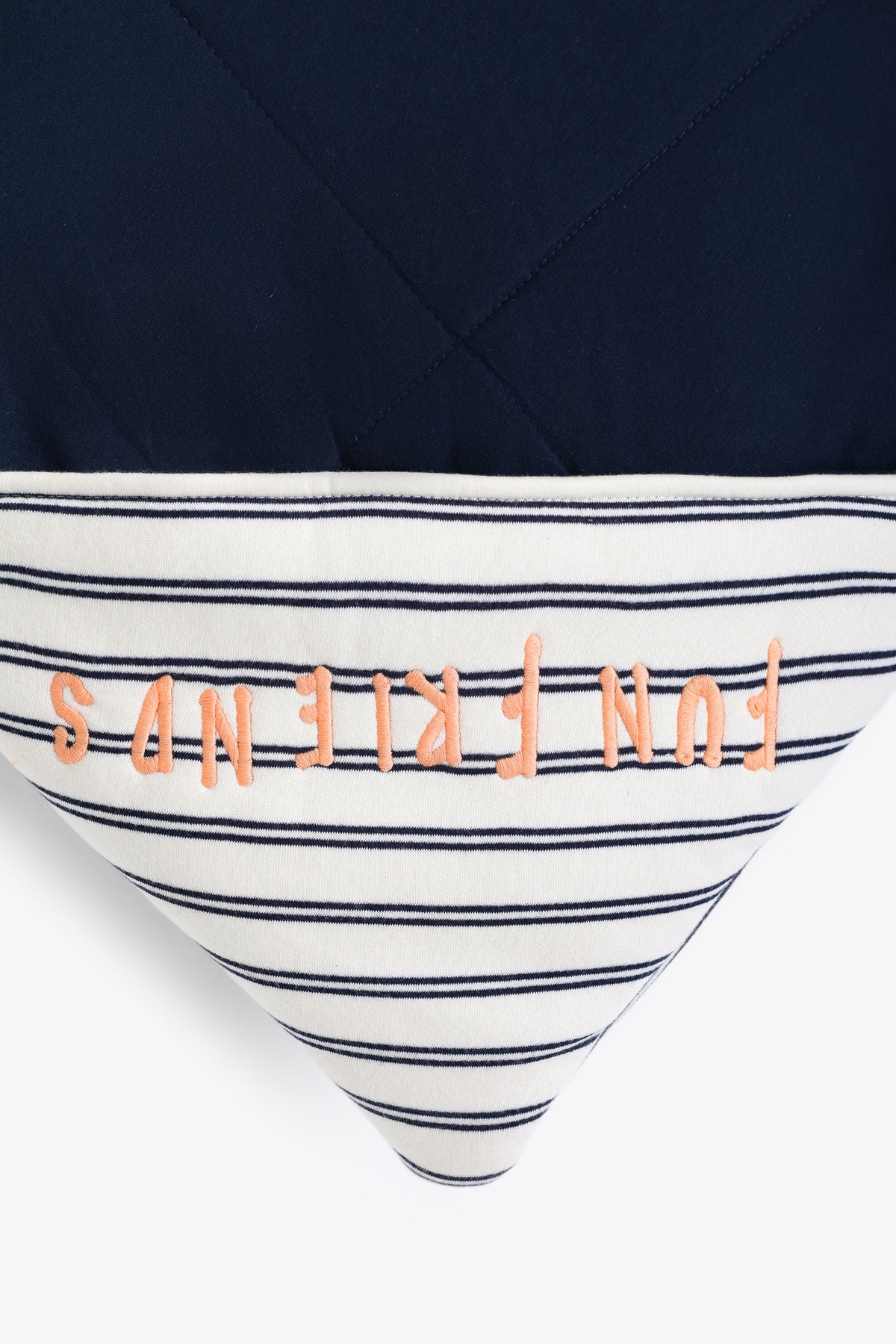 Junior Baby Hooded Blanket - Friends Stripe