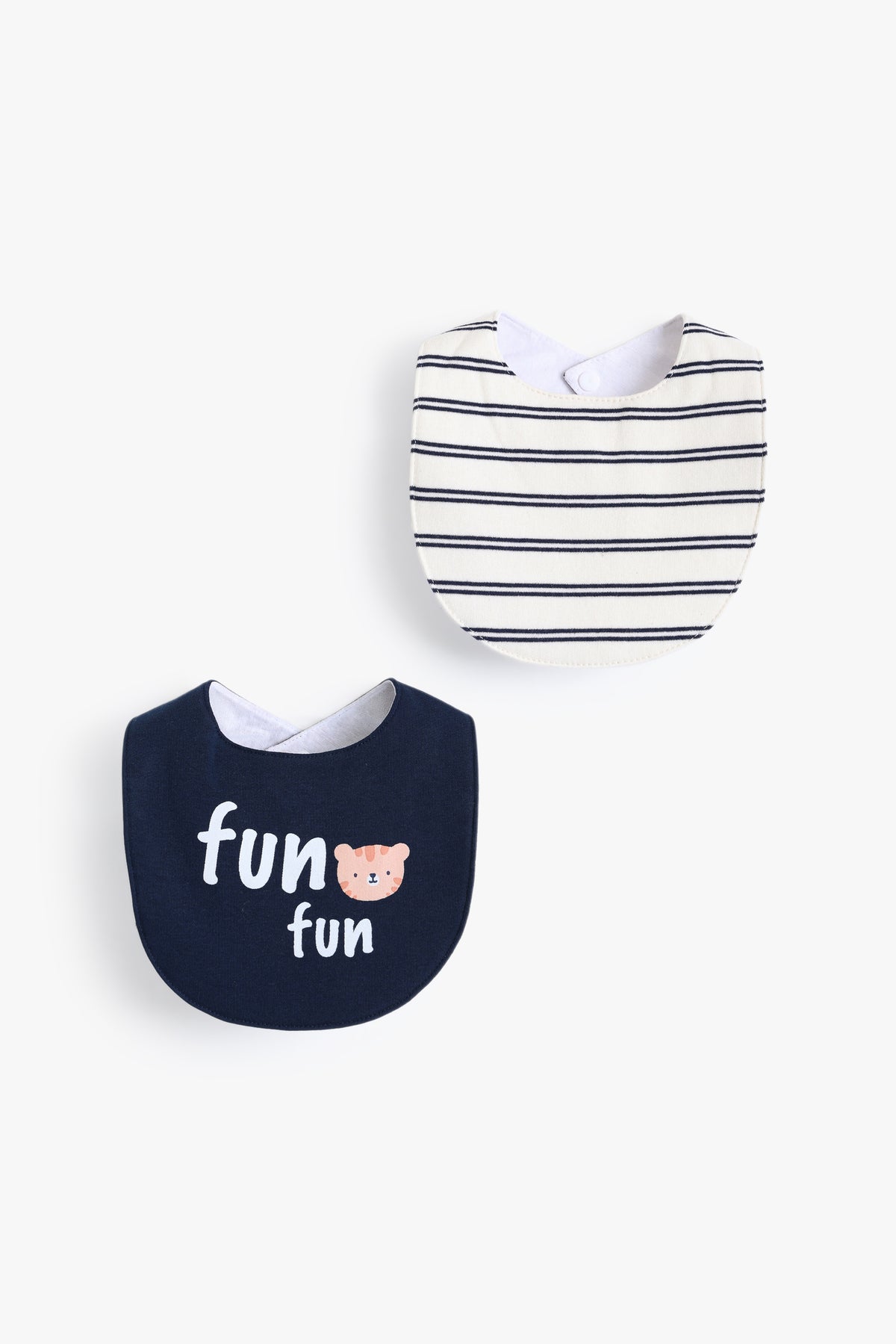 Junior Baby Bib Set of 2 - Friends Navy