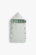 Junior Baby Car Seat Nest - Sage Stripe