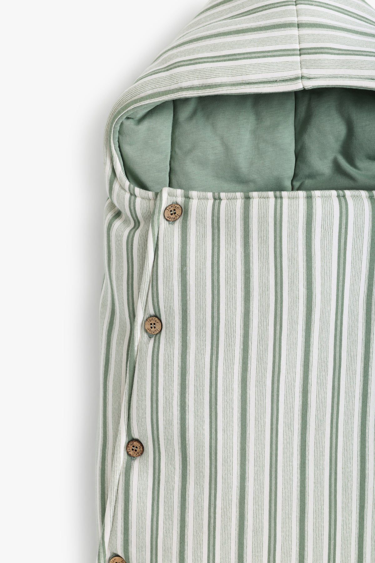 Junior Baby Car Seat Nest - Sage Stripe