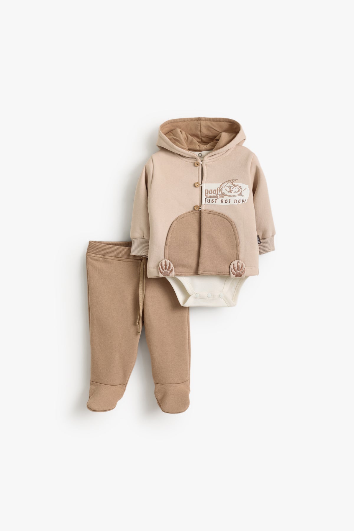 Junior Baby Set of 3 - My Little Flame Beige