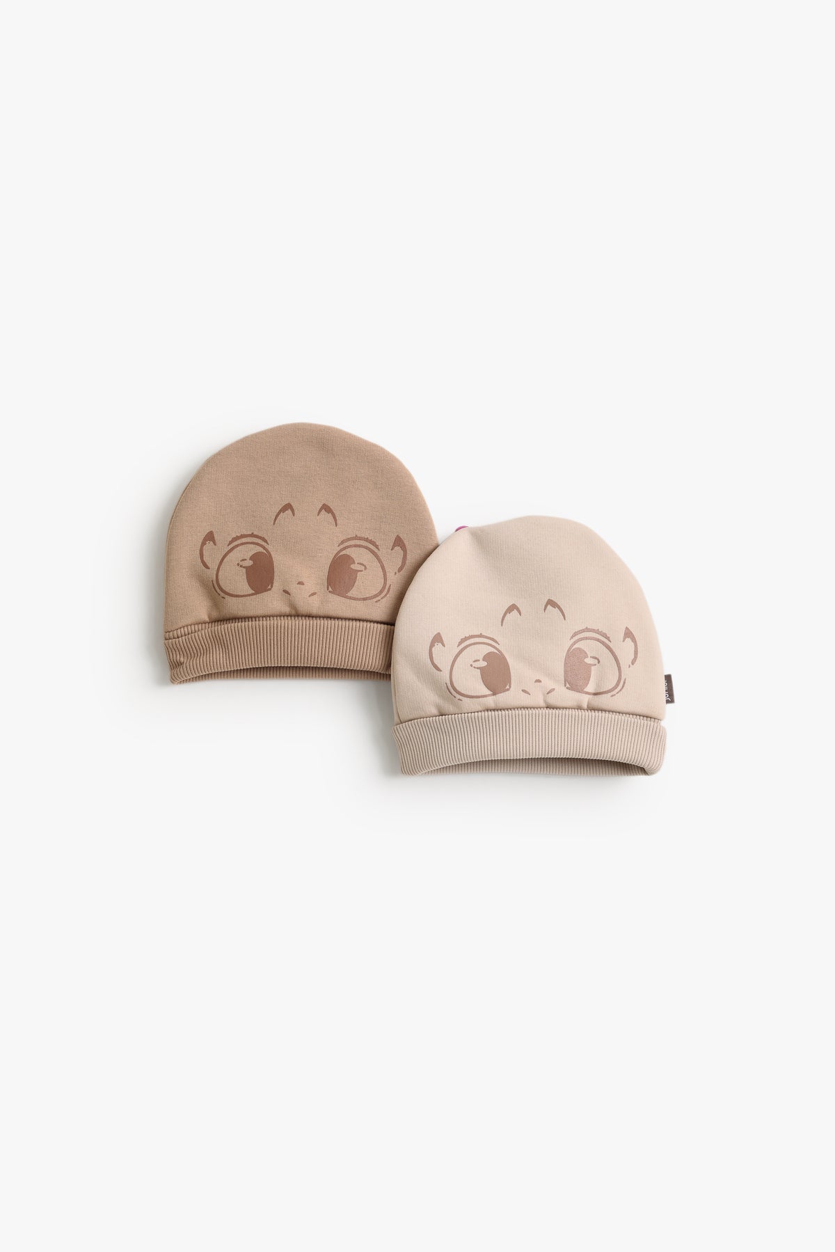 Junior Baby Cap Set of 2 - My Little Flame Beige