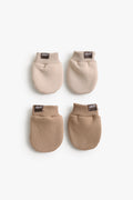 Junior Baby Mittens Set of 2 - My Little Flame Beige