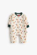 Junior Baby Zip Romper - Wild Foxie Forest