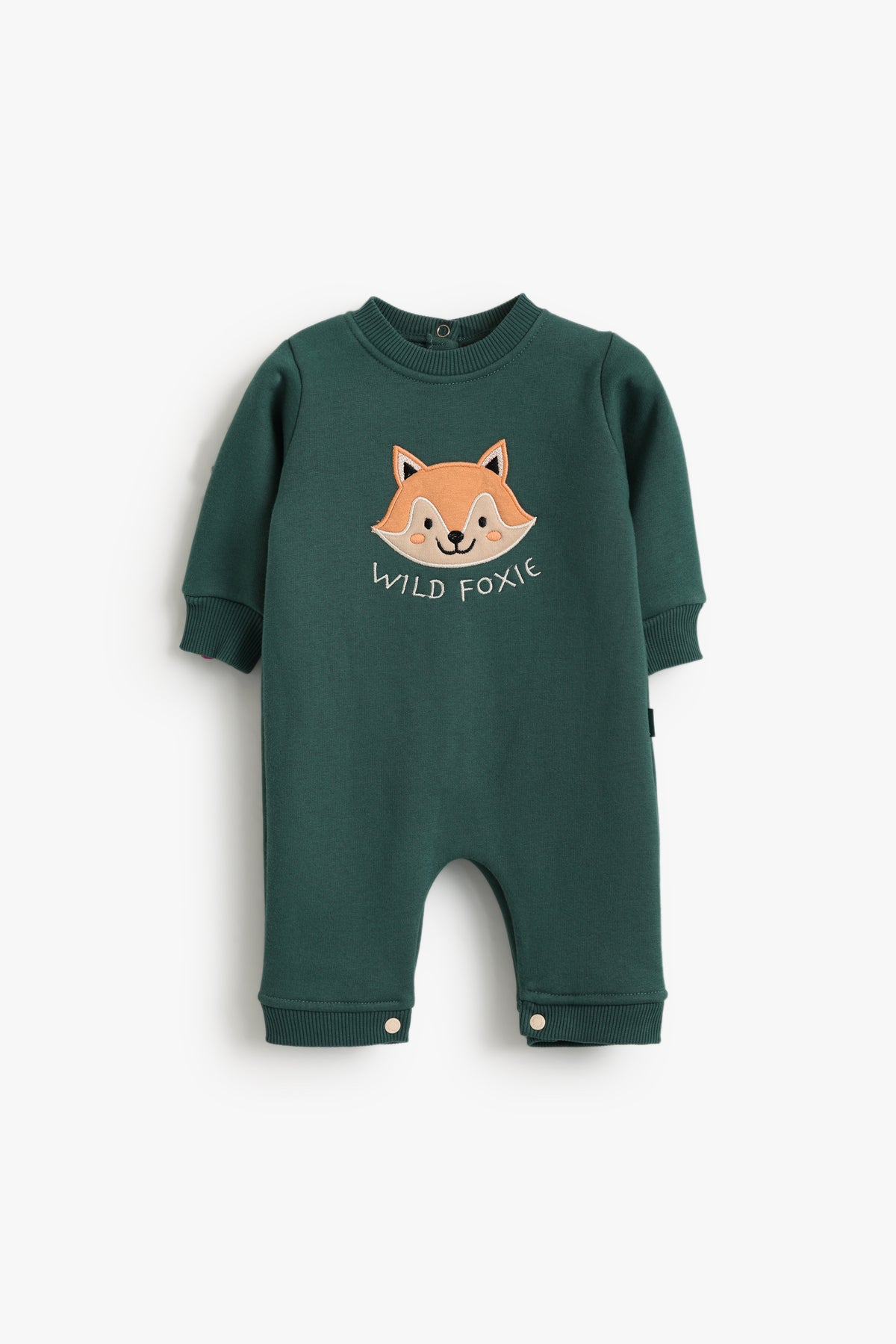 Junior Baby Romper - Wild Foxie Green