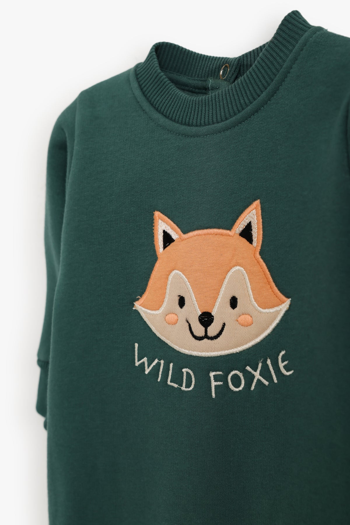 Junior Baby Romper - Wild Foxie Green