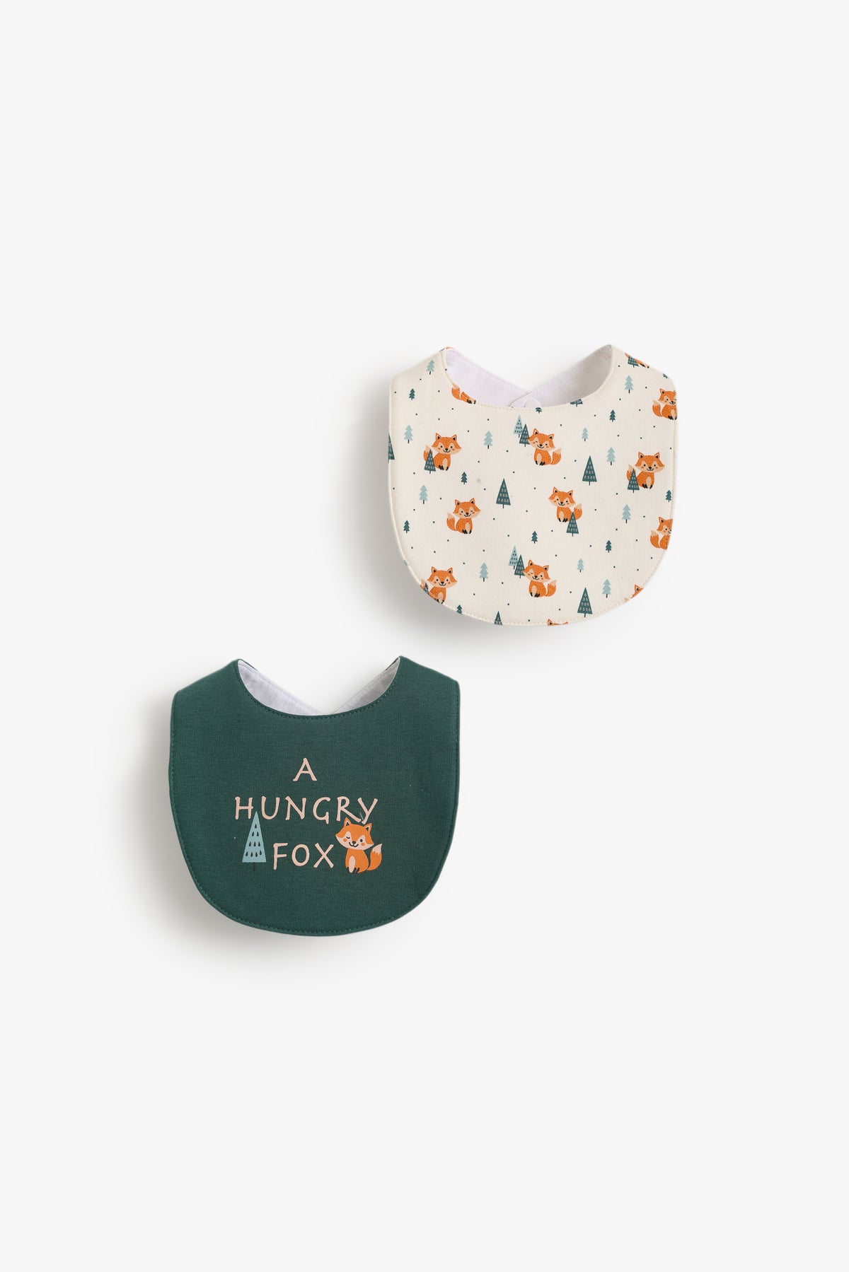 Junior Baby Bib Set of 2 - Wild Foxie