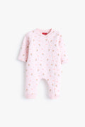 Junior Baby Footed Romper - Pink Blossom