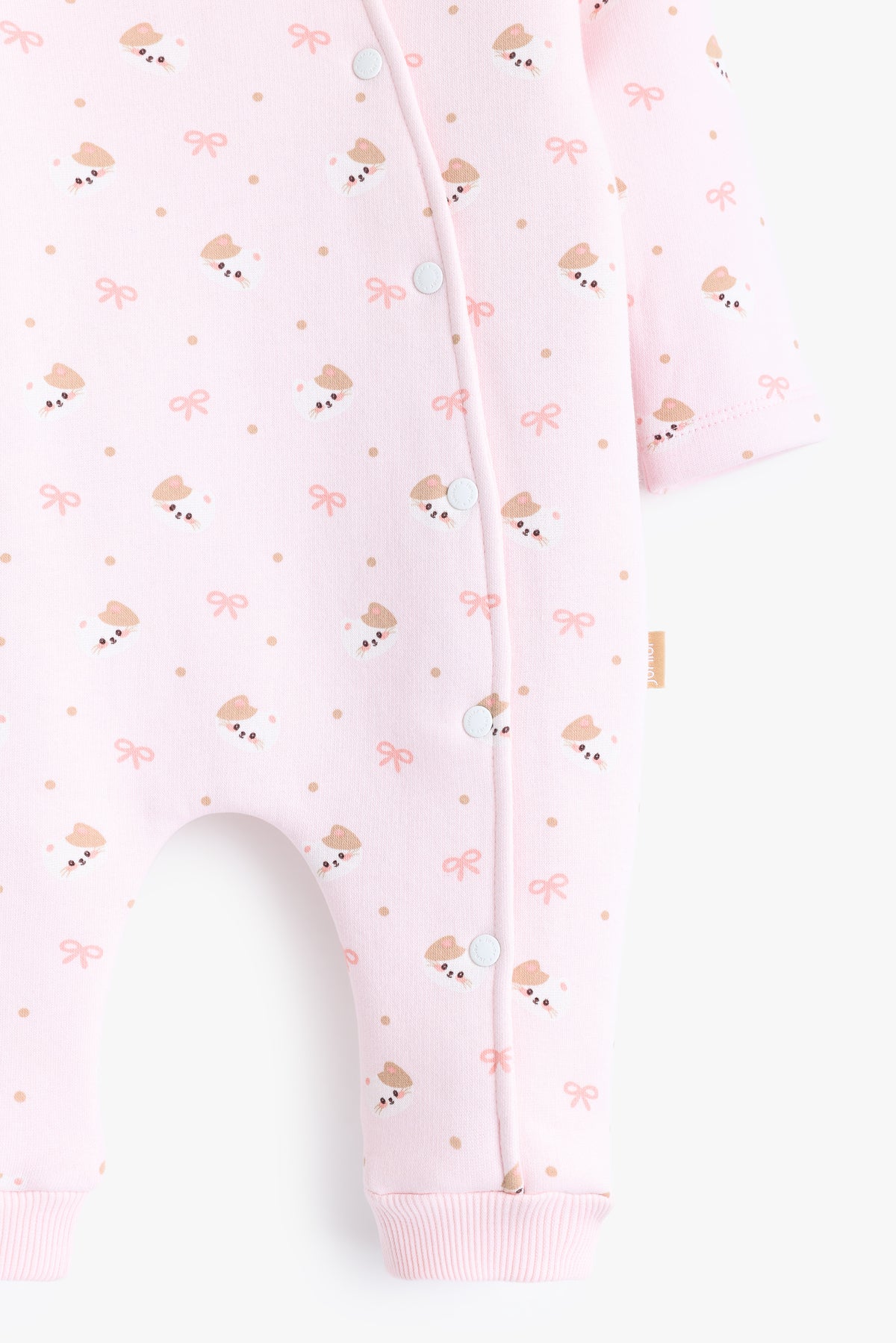 Junior Baby Footed Romper - Pink Blossom