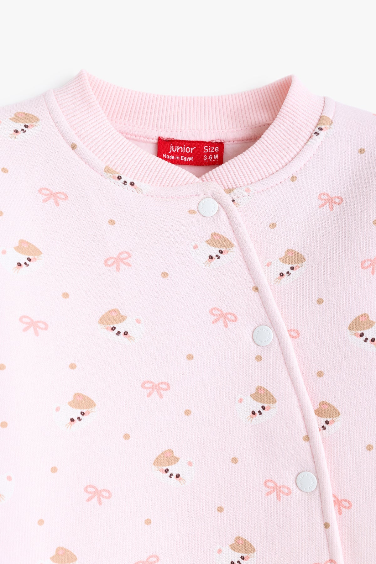 Junior Baby Footed Romper - Pink Blossom