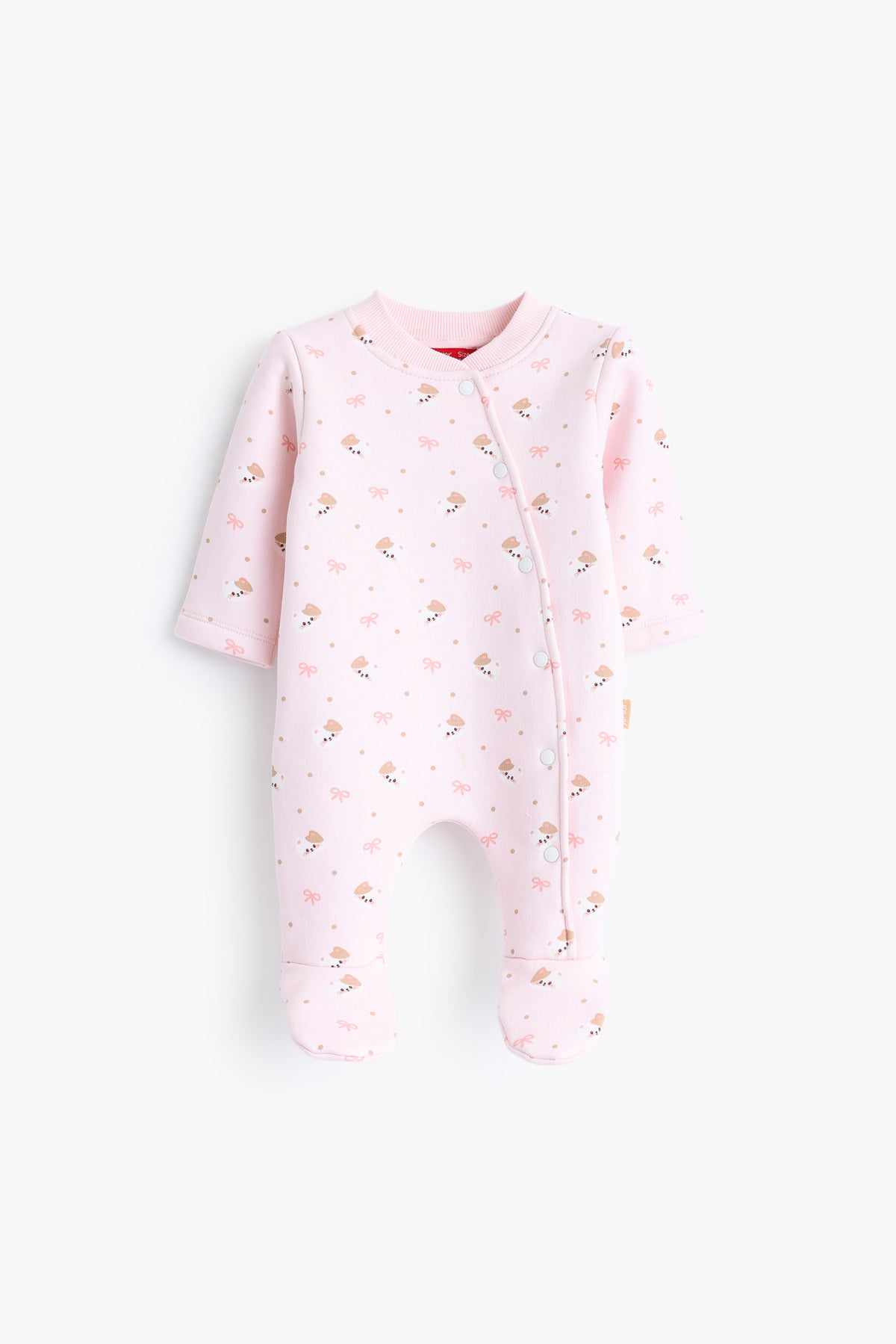Junior Baby Footed Romper - Pink Blossom