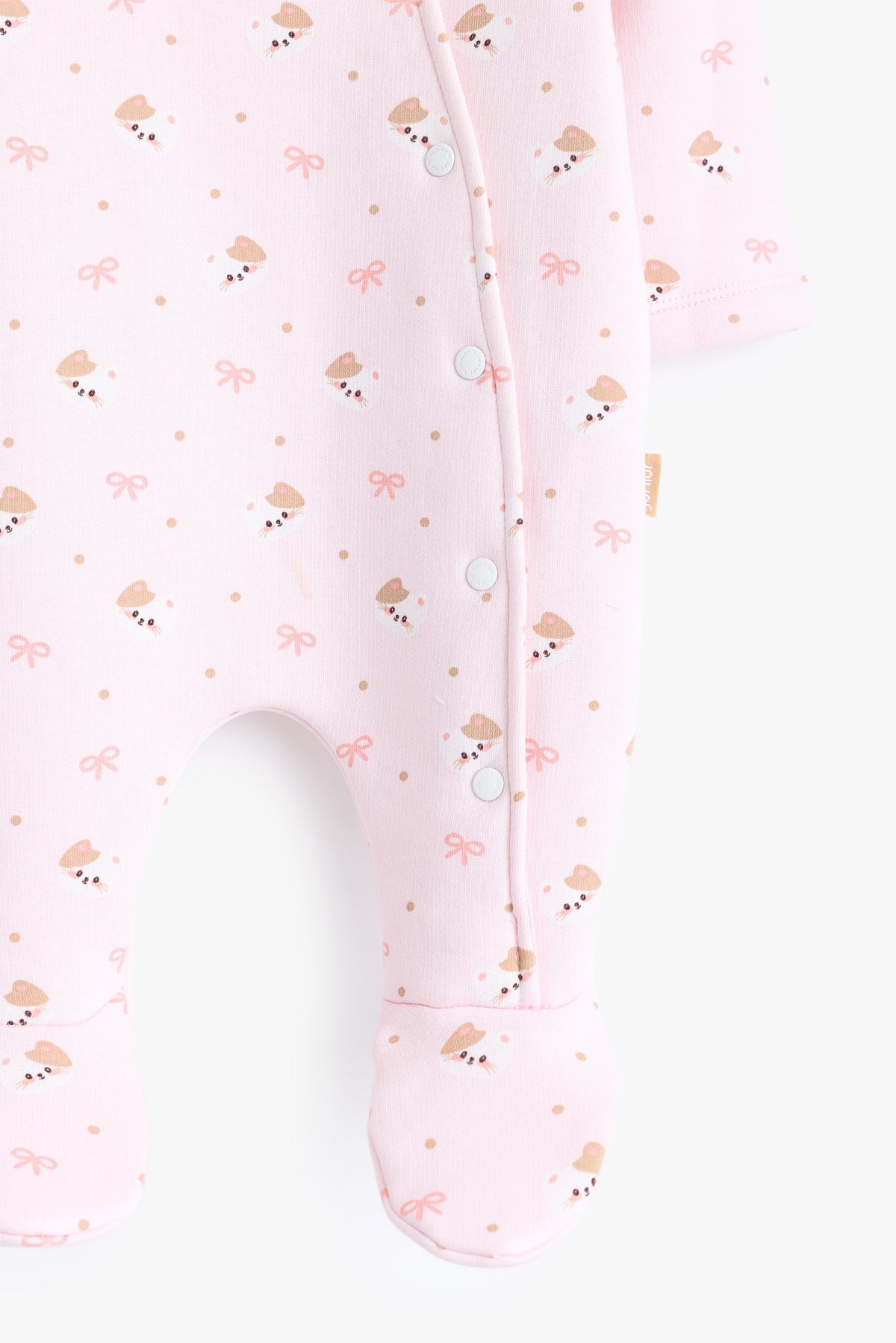 Junior Baby Footed Romper - Pink Blossom
