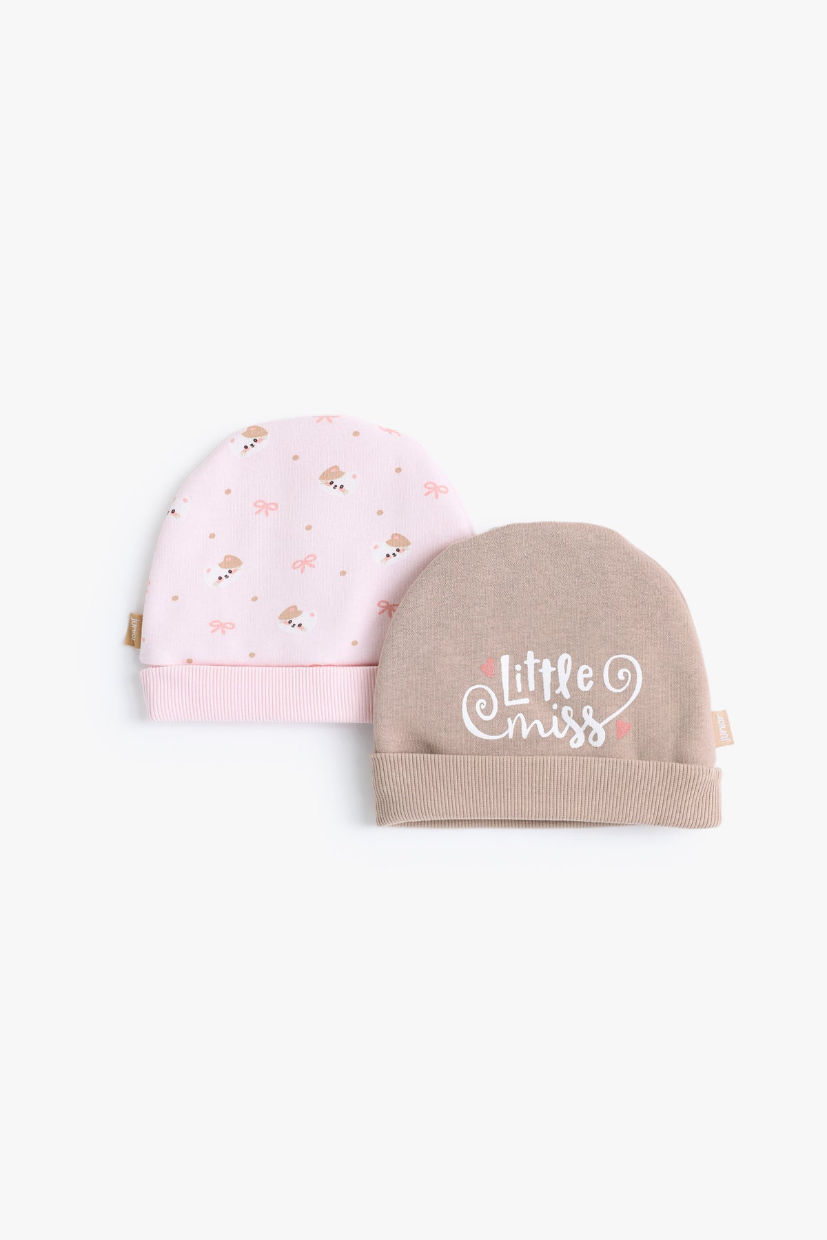 Junior Baby Cap Set of 2 - Little Miss