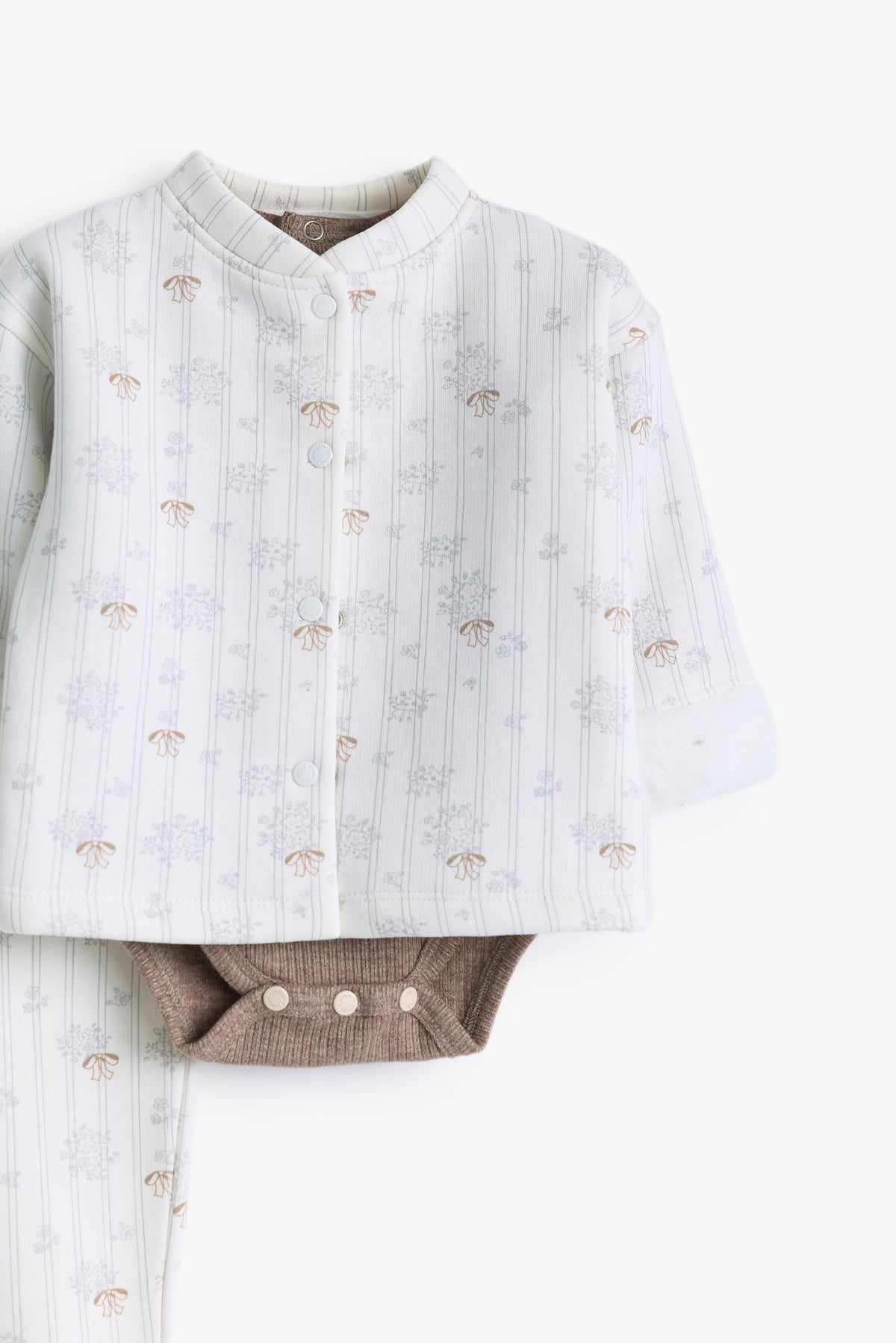Junior Baby Set of 3 - Glory Floral Ivory