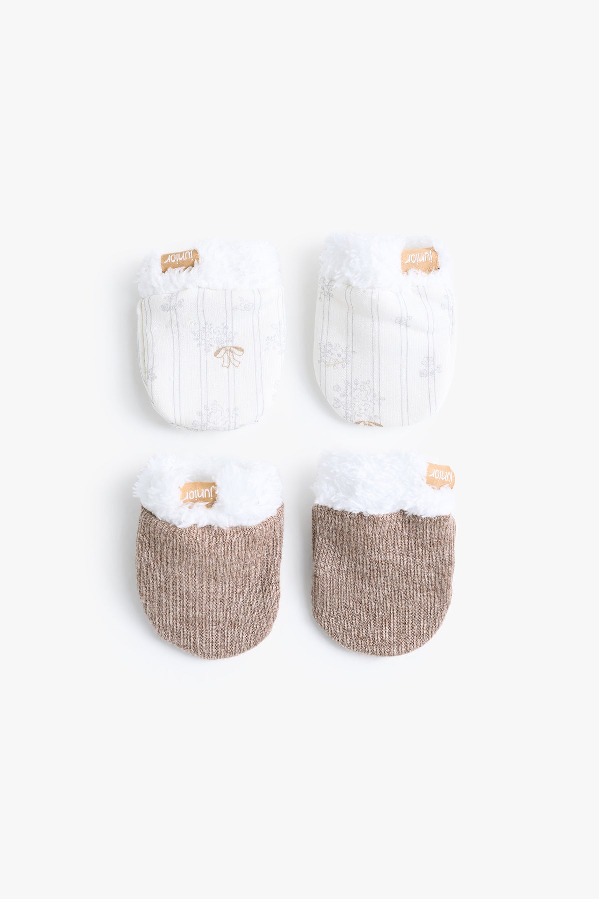 Junior Baby Mittens Set of 2 - Glory Ivory