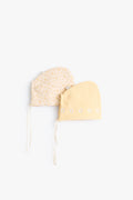 Junior Baby Bonnet Set of 2 - Buttercup