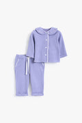 Junior Baby Set of 2 - Lilac Ribbed Knit
